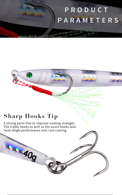 Przynęta wędkarska tonąca PROBEROS 7-60g Crankbait Jig Shads Pesca - Wianko - 2