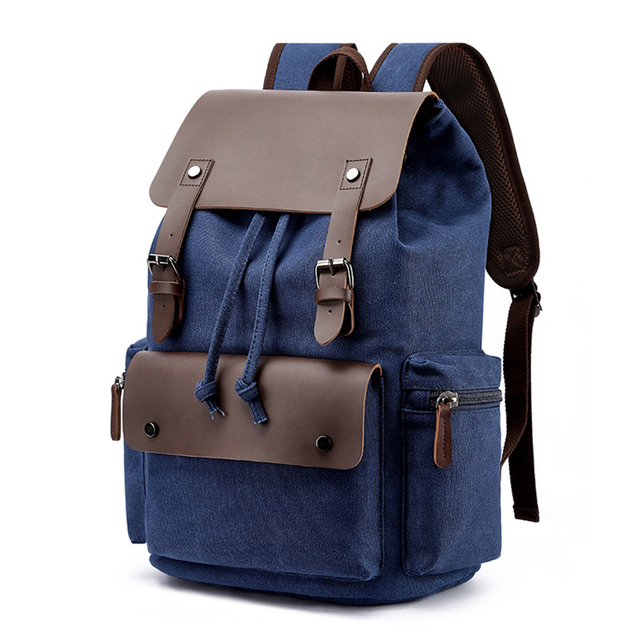 Plecak płócienny w stylu vintage - nowość 2022, idealny na laptopa i do szkoły, dla mężczyzn, duża pojemność - Wianko - 24