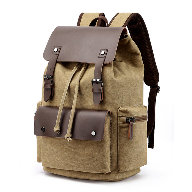 Plecak płócienny w stylu vintage - nowość 2022, idealny na laptopa i do szkoły, dla mężczyzn, duża pojemność - Wianko - 23
