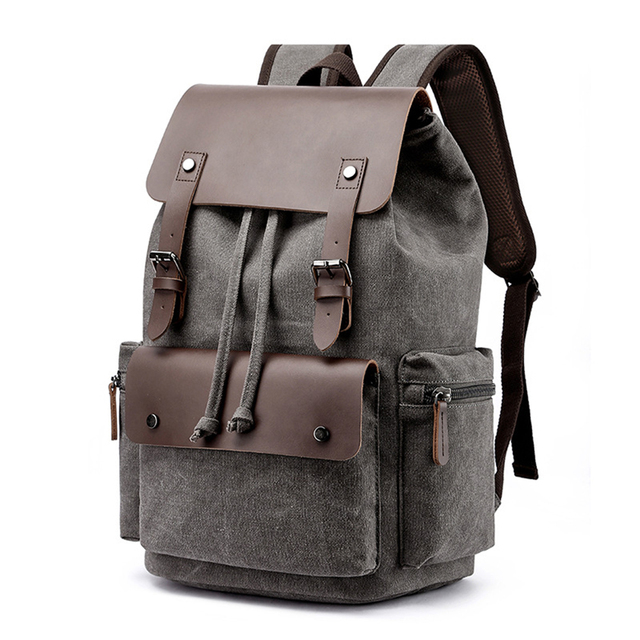 Plecak płócienny w stylu vintage - nowość 2022, idealny na laptopa i do szkoły, dla mężczyzn, duża pojemność - Wianko - 28