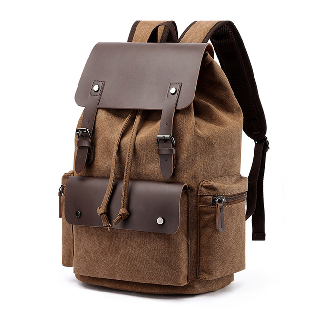 Plecak płócienny w stylu vintage - nowość 2022, idealny na laptopa i do szkoły, dla mężczyzn, duża pojemność - Wianko - 25