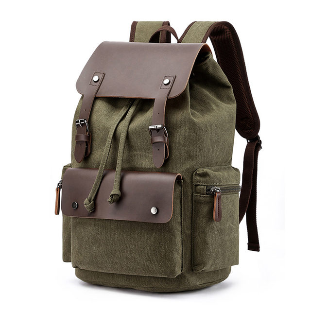 Plecak płócienny w stylu vintage - nowość 2022, idealny na laptopa i do szkoły, dla mężczyzn, duża pojemność - Wianko - 27