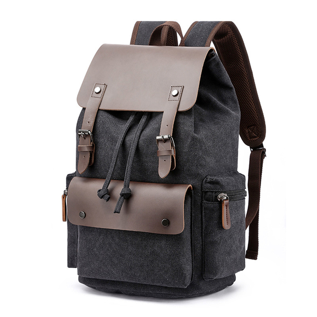 Plecak płócienny w stylu vintage - nowość 2022, idealny na laptopa i do szkoły, dla mężczyzn, duża pojemność - Wianko - 26
