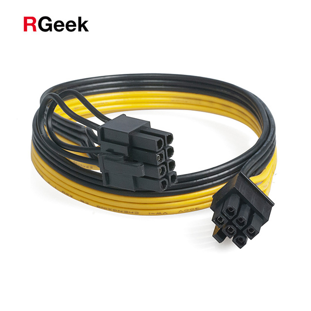 Zasilający kabel RGEEK 6-Pin do 8-Pin GPU, 50cm, komputerowe kable i złącza - Wianko - 1