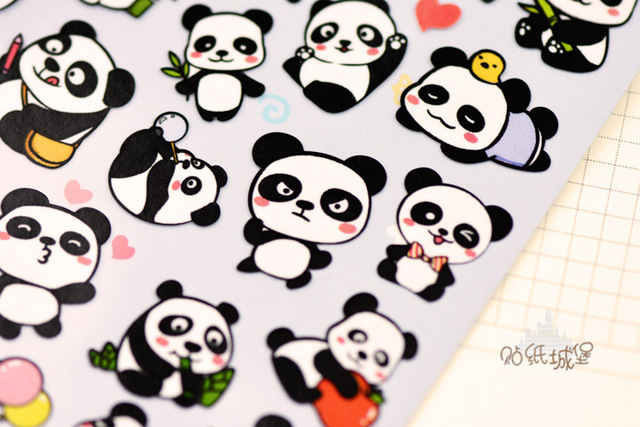 Naklejki dekoracyjne Nekoni Panda Shiba alpaki Scrapbooking DIY - Wianko - 24