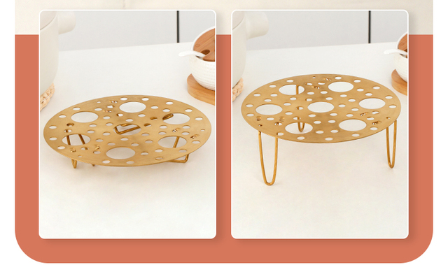 Wielofunkcyjne okrągłe naczynie do gotowania na parze ze stali nierdzewnej - wytrzymałe i trwałe - Wianko - 8