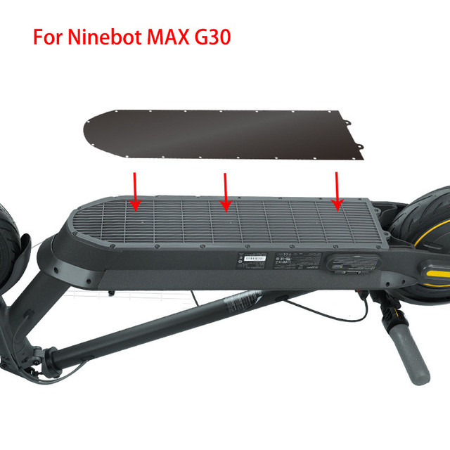 Dolna pokrywa baterii aluminiowa Ninebot Max G30 G30D skuter elektryczny – stali nierdzewnej chroniąca podwozie (akcesoria) - Wianko - 1