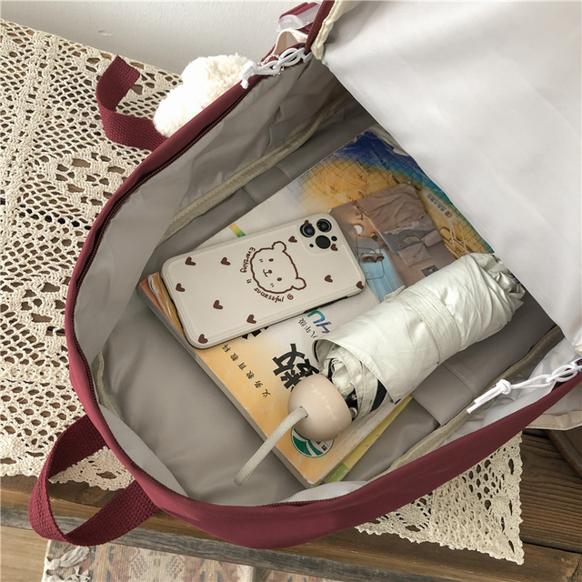 Wodoodporny plecak EnoPella dla kobiet, nastolatek i dziewczyn - model Kawaii BookBag z miejsce na laptopa i słodkim designem - Wianko - 10