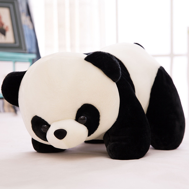 Śliczna duża pluszowa panda do spania - zabawka kreatywna z modnymi filmowymi lalkami dla dzieci na wakacje i urodziny (Ekskluzywny prezent) - Wianko - 2