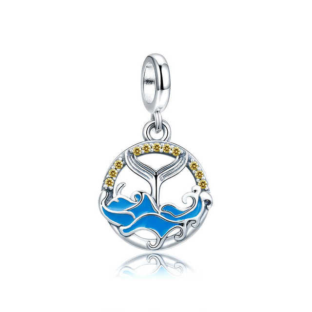 Krab wisiorek z koralikami Pandora na bransoletkę - moda lato morze 925 srebro dla kobiet - Wianko - 25