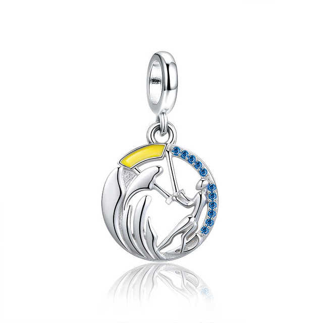 Krab wisiorek z koralikami Pandora na bransoletkę - moda lato morze 925 srebro dla kobiet - Wianko - 20