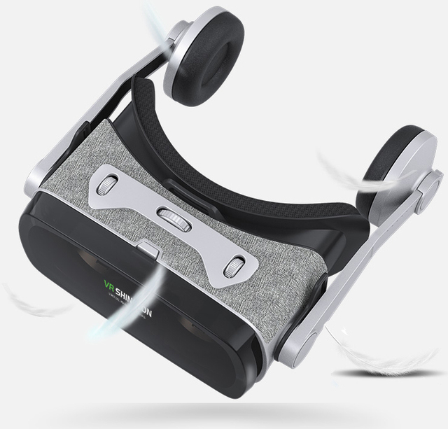 Okulary 3D kask VR SHINECON G07E ze słuchawkami do wirtualnej rzeczywistości dla smartfonów - Wianko - 4