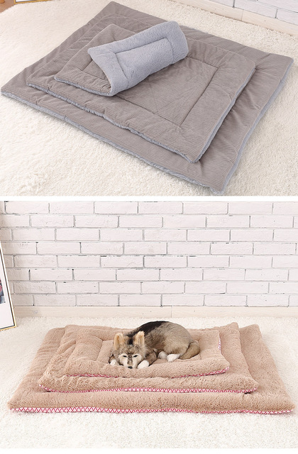 Miękka poduszka zimowa dla zwierząt domowych - pogrubiona i ciepła dla psa i kota, idealna do spania na sofie i przykrycia - Wianko - 6