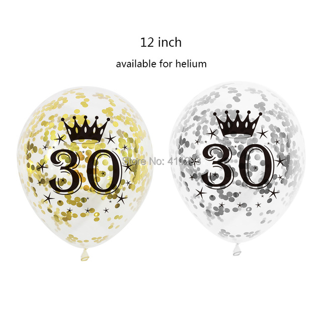 Balon foliowy z numerem 20, 30, 40, 50, 60 lub 70 - dekoracja urodzinowa rocznicy - złoty lub srebrny - Wianko - 4