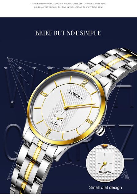 Mężczyźni zegarek kwarcowy marki Top Quality - stalowy pasek, ultra-cienki (80230) - Wianko - 2