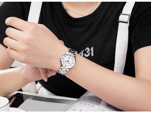 Mężczyźni zegarek kwarcowy marki Top Quality - stalowy pasek, ultra-cienki (80230) - Wianko - 13