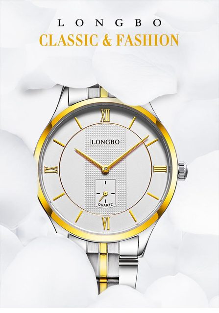 Mężczyźni zegarek kwarcowy marki Top Quality - stalowy pasek, ultra-cienki (80230) - Wianko - 1