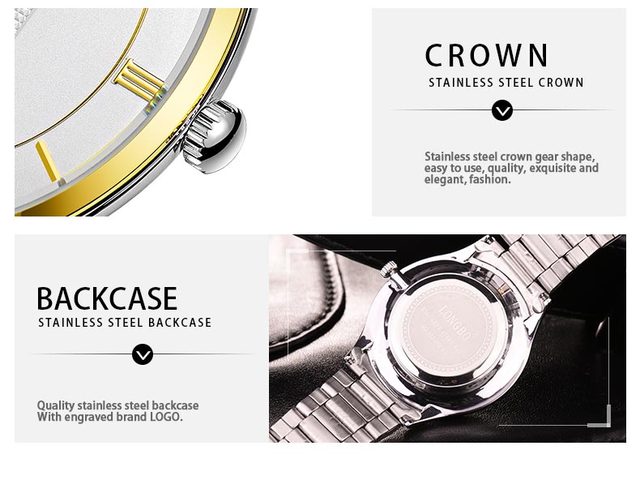 Mężczyźni zegarek kwarcowy marki Top Quality - stalowy pasek, ultra-cienki (80230) - Wianko - 10