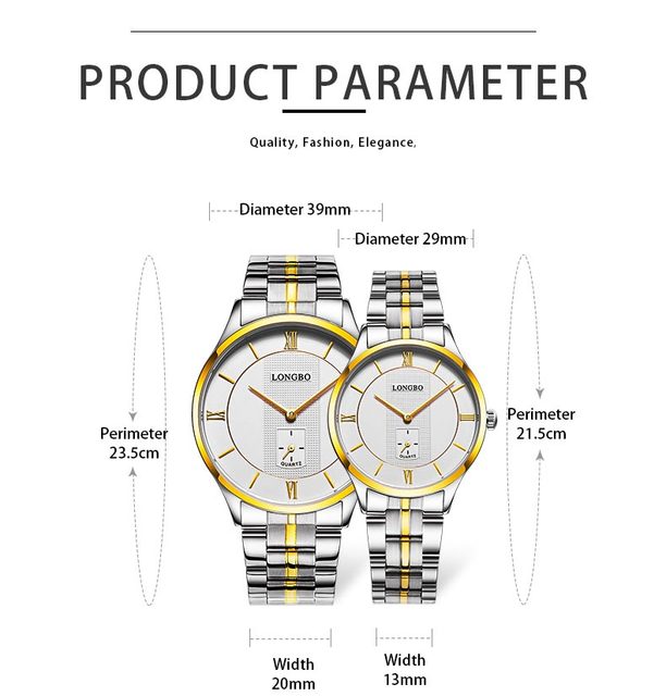Mężczyźni zegarek kwarcowy marki Top Quality - stalowy pasek, ultra-cienki (80230) - Wianko - 4