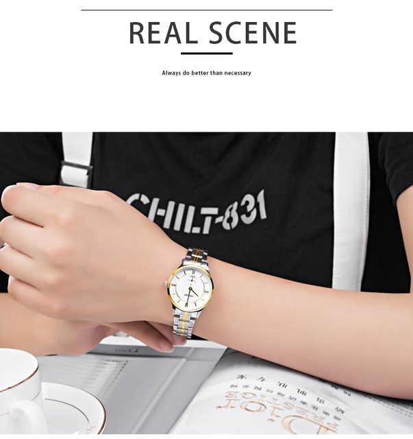 Mężczyźni zegarek kwarcowy marki Top Quality - stalowy pasek, ultra-cienki (80230) - Wianko - 11