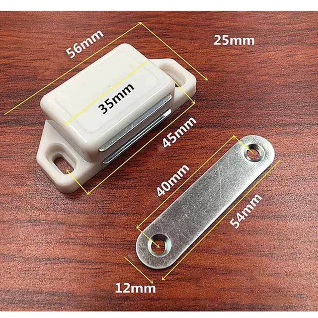 Zatrzask magnetyczny Heavy Duty do niewidocznych mebli i szafek - ultracienki, mocny magnes - Wianko - 4