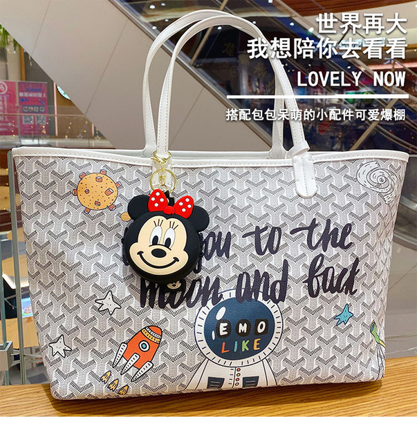 Praktyczny plecak Disney Mickey Mouse ze wzorem Stygg podwójny zawór pluszowa lalka Minnie w kopertówce dla chłopców i dziewcząt w stylu kreskówki - Wianko - 8