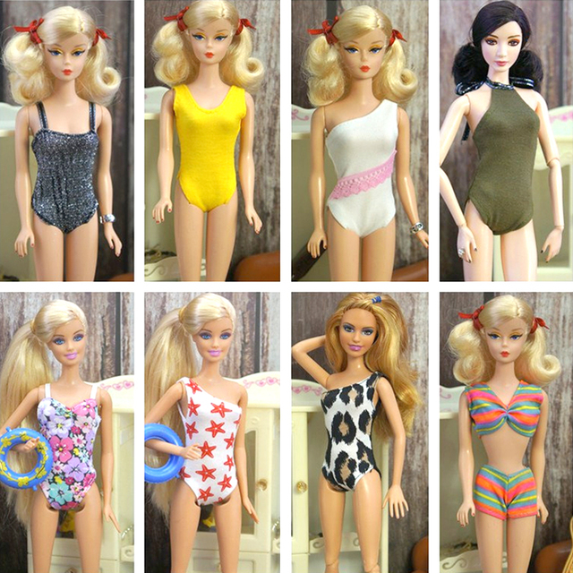 Sukienka kąpielowa do samodzielnego wykonania dla lalki Barbie - modne ubrania i dodatki dla dzieci - Wianko - 15