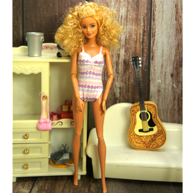 Sukienka kąpielowa do samodzielnego wykonania dla lalki Barbie - modne ubrania i dodatki dla dzieci - Wianko - 18