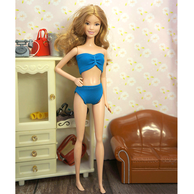 Sukienka kąpielowa do samodzielnego wykonania dla lalki Barbie - modne ubrania i dodatki dla dzieci - Wianko - 11
