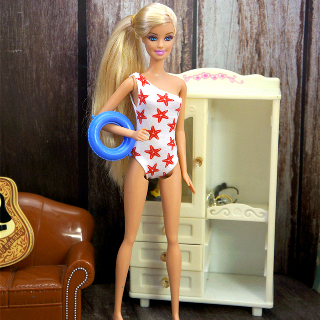 Sukienka kąpielowa do samodzielnego wykonania dla lalki Barbie - modne ubrania i dodatki dla dzieci - Wianko - 17