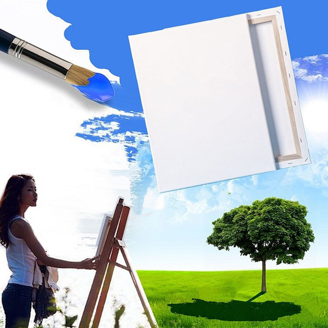 Artystyczne płótno do malowania na desce drewnianej ramie, biały kwadrat o pustym wnętrzu, idealne na olej i farby akrylowe - Wianko - 6