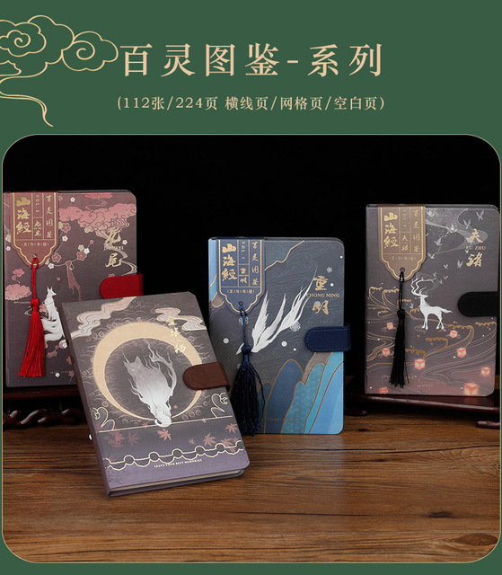 Zestaw podarunkowy w stylu chińskim - pamiętnik Kawaii z piórem i wentylatorem USB, idealny prezent niespodzianka dla dziewczynek i kobiet - Wianko - 4