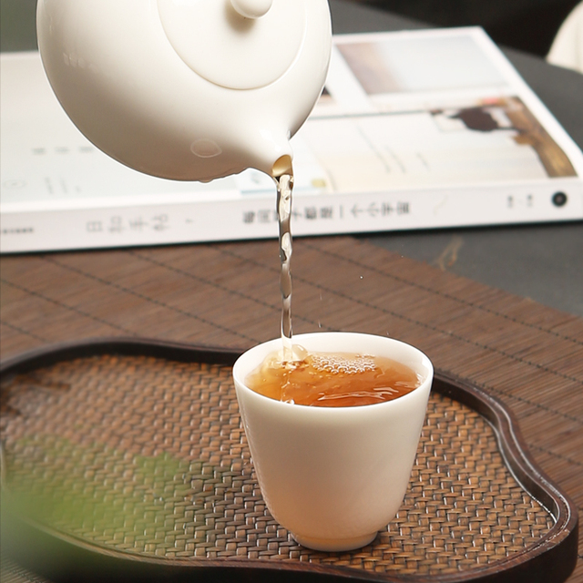 Chiński zestaw ceramiki do herbaty - ręcznie malowane suet jade, 4 sztuki, pojedyncze kubki o pojemności 65ml - Wianko - 4