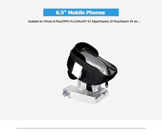 Etui na telefon kierownicze Sahoo 112003 dla rowerów - Modułowy uchwyt do smartfona i sakwa na kierownicę rowerową, dla telefonów o przekątnej 6.5 cala - Wianko - 5