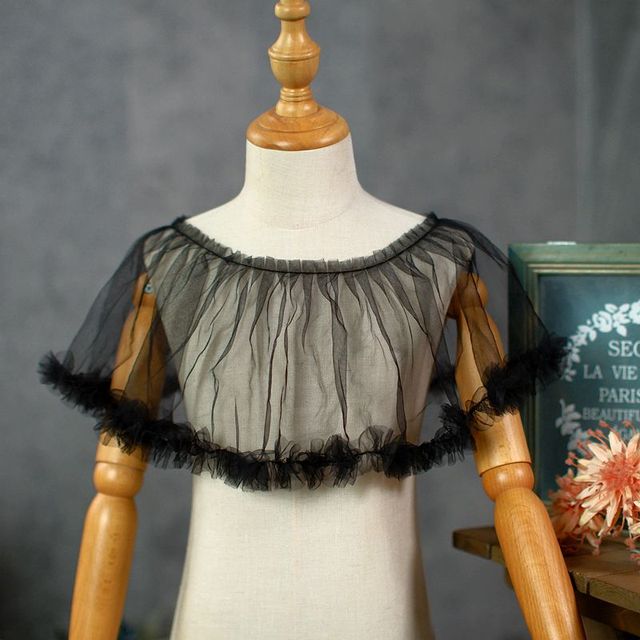 Miękkie koronki z falbankami, plisowane nylonowe wykończenia, tiulowa koronka - idealne do szycia kostiumów, odzieży dla lalek i sukienek rzemieślniczych - Wianko - 5