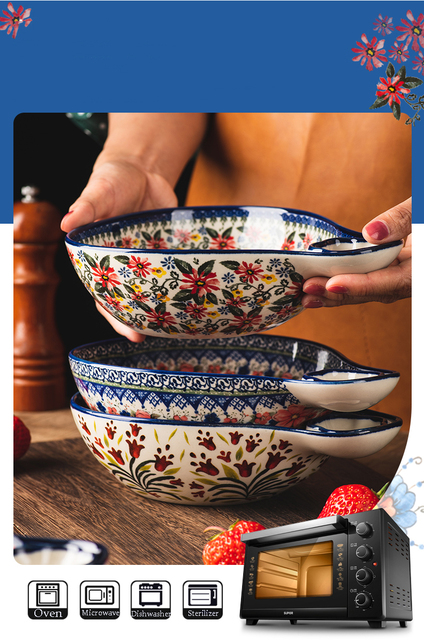 Egzotyczny ceramiczny talerz kluski Daisy - nowa polska zastawa stołowa 8 Cal - Wianko - 3