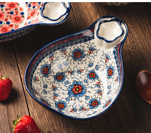 Egzotyczny ceramiczny talerz kluski Daisy - nowa polska zastawa stołowa 8 Cal - Wianko - 9