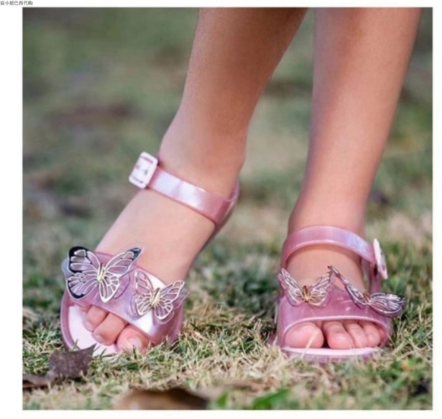 Dziewczęce galaretki Mini Melissa - nowe letnie sandały MN029 dla księżniczki z motylem - Wianko - 10