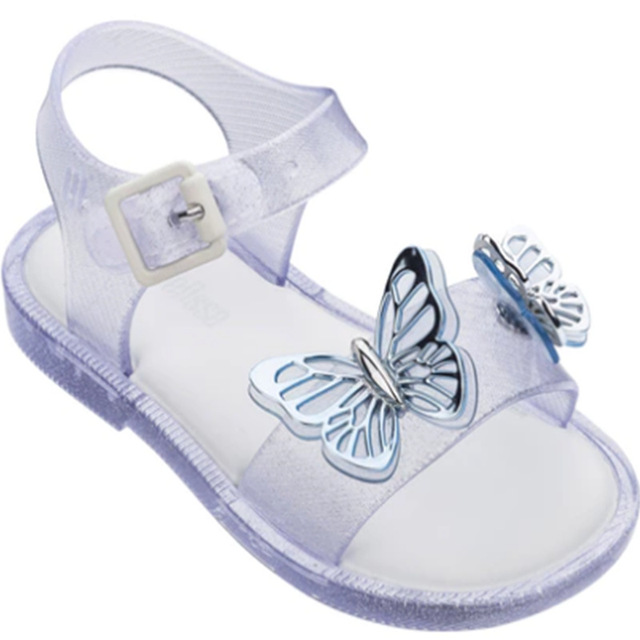 Dziewczęce galaretki Mini Melissa - nowe letnie sandały MN029 dla księżniczki z motylem - Wianko - 8
