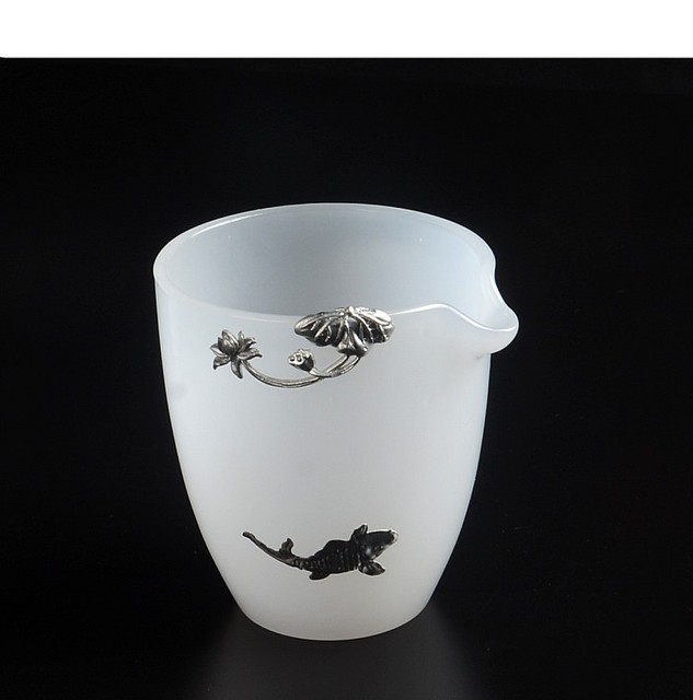 Biały kubek do herbaty z porcelany jadeitowej, ręcznie wykonany, o dużej pojemności i prostym, minimalistycznym designie - Wianko - 5