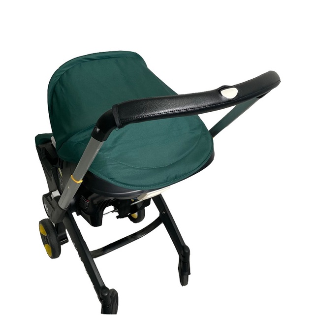 Skórzany pokrowiec na uchwyt PU do wózka dziecięcego Doona z fotelikiem samochodowym dla niemowląt Foofoo - Wianko - 2