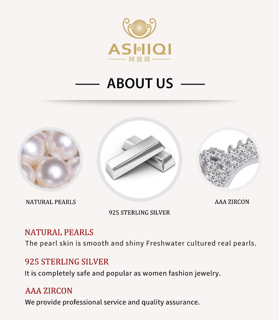 Kolczyki wiszące z naturalną słodkowodną perłą ASHIQI - długie, 925 Sterling srebro, prosta konstrukcja dla kobiet - moda biżuteria - Wianko - 10
