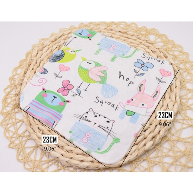 Ręczniki dla niemowląt z bawełny 5 sztuk – chłopcy i dziewczynki (Kąpiel, Ręczniki dziecięce) - Wianko - 6