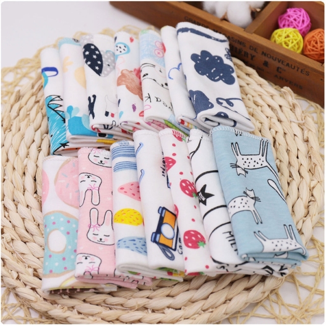 Ręczniki dla niemowląt z bawełny 5 sztuk – chłopcy i dziewczynki (Kąpiel, Ręczniki dziecięce) - Wianko - 1