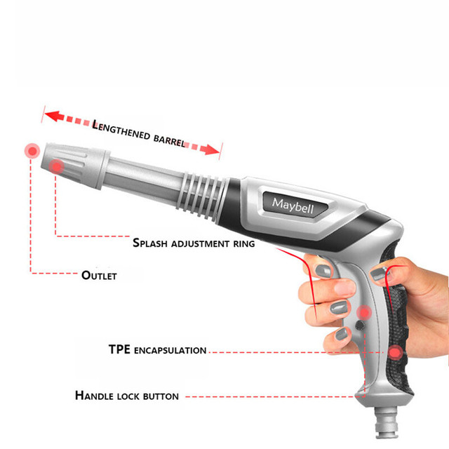 Wąż ogrodowy elastyczny z pistoletem samochodowym i funkcją myjki ciśnieniowej - Wianko - 24