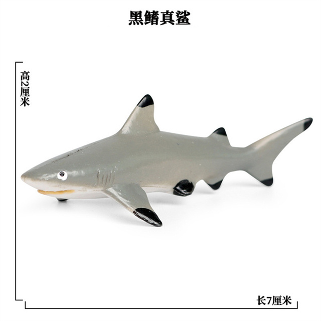 Nowe figurki postaci żółw delfin rekin krab akwarium ocean edukacja zabawka - Wianko - 23