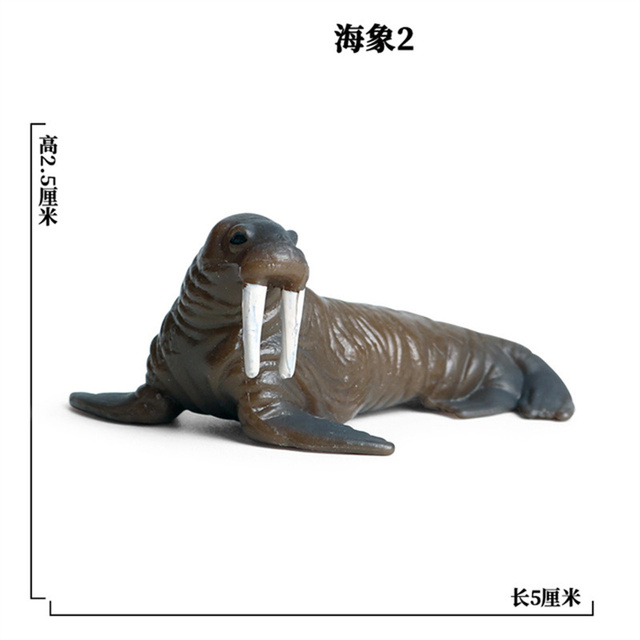 Nowe figurki postaci żółw delfin rekin krab akwarium ocean edukacja zabawka - Wianko - 30