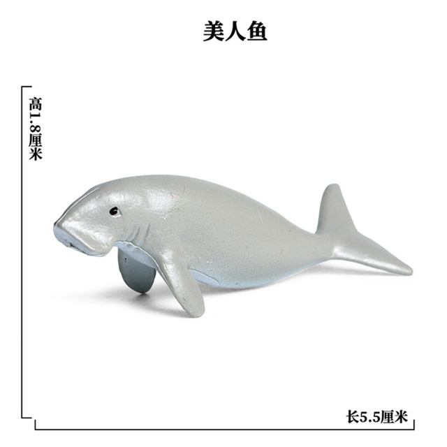 Nowe figurki postaci żółw delfin rekin krab akwarium ocean edukacja zabawka - Wianko - 12