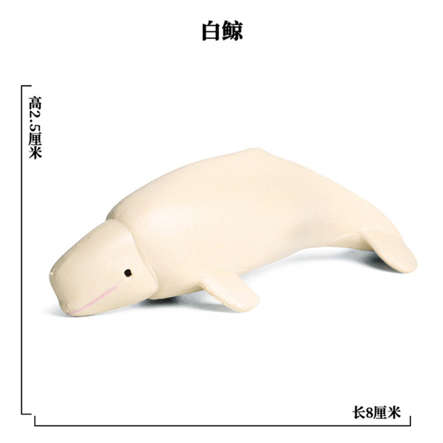 Nowe figurki postaci żółw delfin rekin krab akwarium ocean edukacja zabawka - Wianko - 4