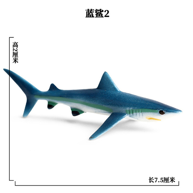 Nowe figurki postaci żółw delfin rekin krab akwarium ocean edukacja zabawka - Wianko - 5